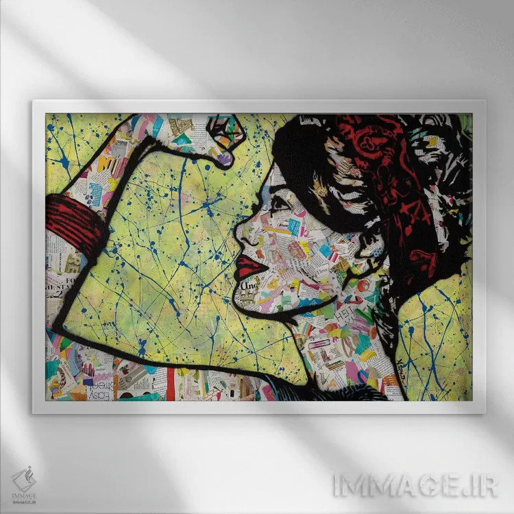 تابلو قویتر اثر امی اسمیت - نمای قابدار سفید