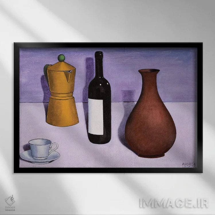 تابلو ترکیببندی VI اثر آندریا واندونی - نمای قابدار مشکی