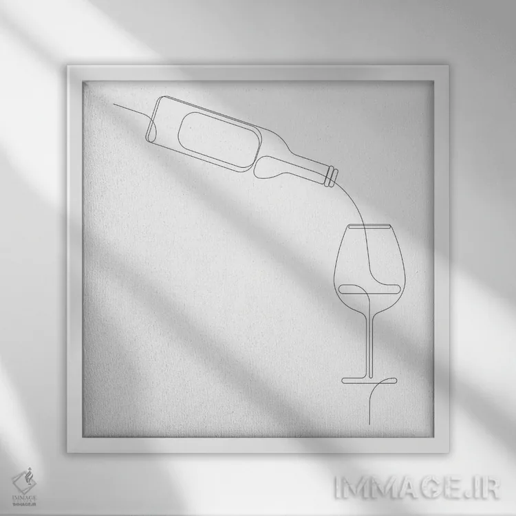 تابلو شرابیرنگ اثر ادیلوم - نمای قابدار سفید