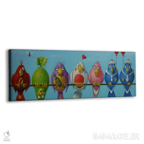 تابلو پرندگان خوششانس اثر فرانک وارمدام - نمای پرسپکتیو محصول