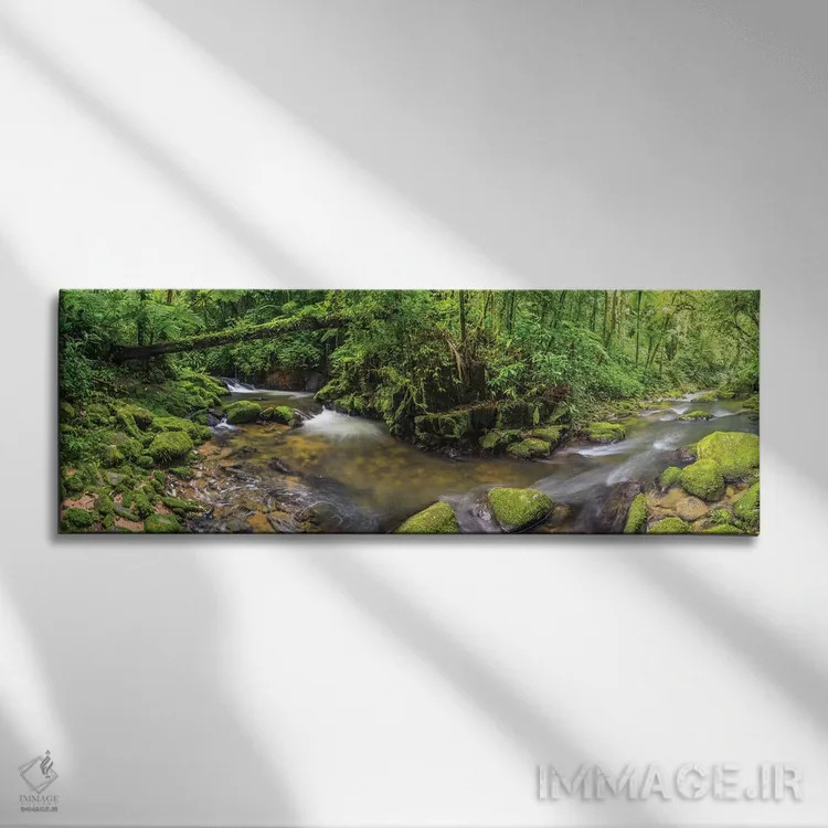 تابلو پانورامای جنگل I اثر گلاوکو منهالی - نمای روبهرو روی دیوار