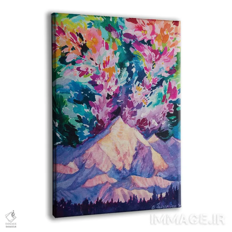 تابلو جادو بالای کوه اثر آندریا فِیرفرویس - نمای پرسپکتیو محصول