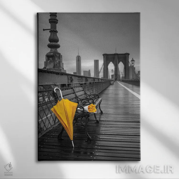 تابلو نیویورک پانزدهم اثر آصاف فرانک - نمای روبهرو روی دیوار