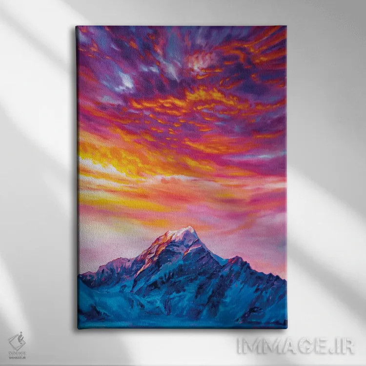 تابلو درخشش اثر آندریا فِیرفرویس - نمای روبهرو روی دیوار