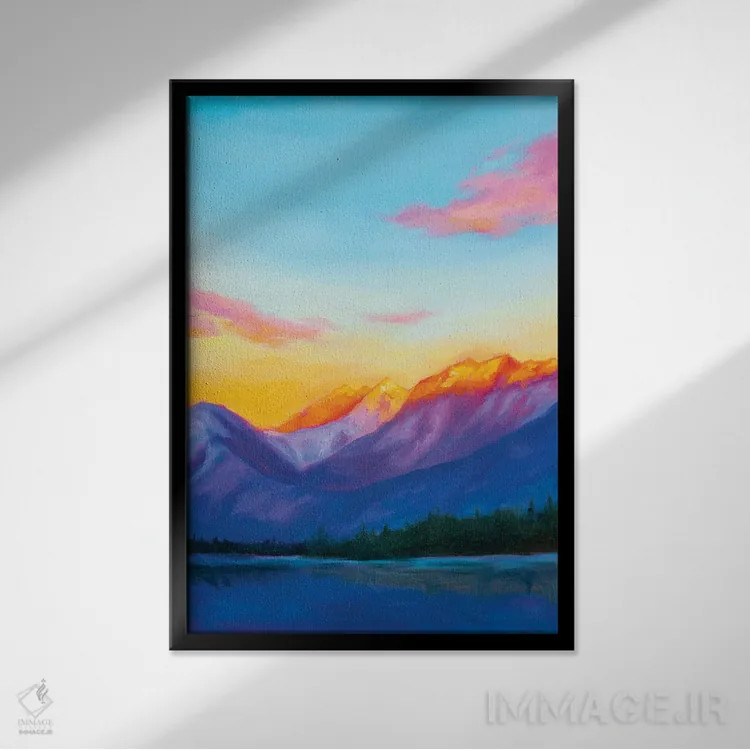 تابلو صبح اثر آندریا فِیرفرویس - نمای قابدار مشکی