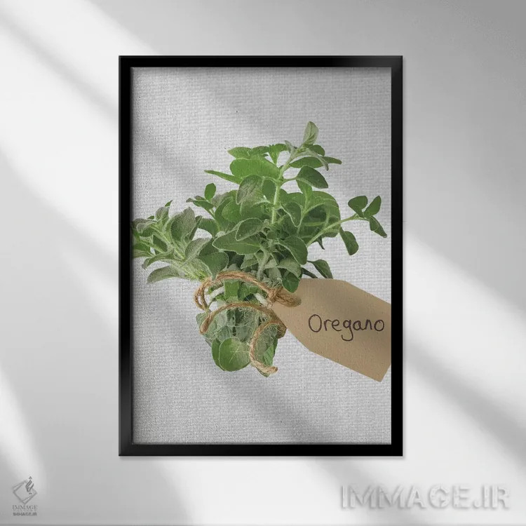 تابلو پونه کوهی اثر آصاف فرانک - نمای قابدار مشکی