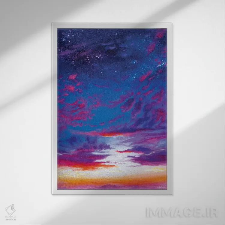 تابلو گرگومیش کوه دوم اثر آندریا فِیرفرویس - نمای قابدار سفید