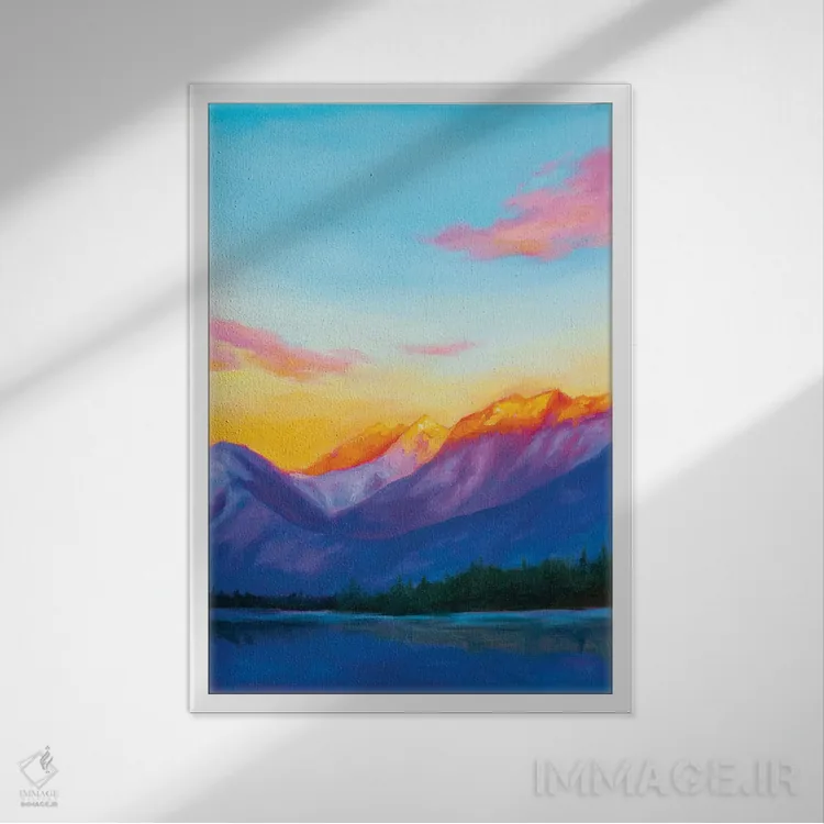 تابلو صبح اثر آندریا فِیرفرویس - نمای قابدار سفید