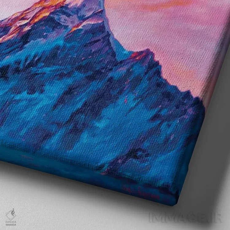 تابلو درخشش اثر آندریا فِیرفرویس - نمای نزدیک بافت بوم