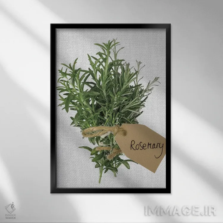 تابلو رزماری اثر آصاف فرانک - نمای قابدار مشکی