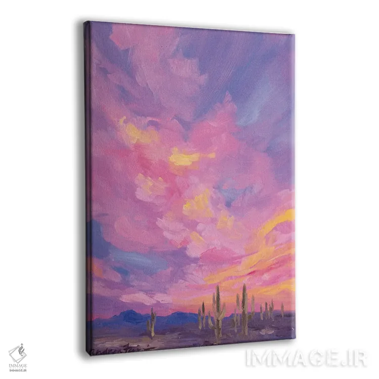 تابلو ساعت جادویی ساگوارو (کاکتوس ساگوارو) اثر آندریا فِیرفرویس - نمای پرسپکتیو محصول