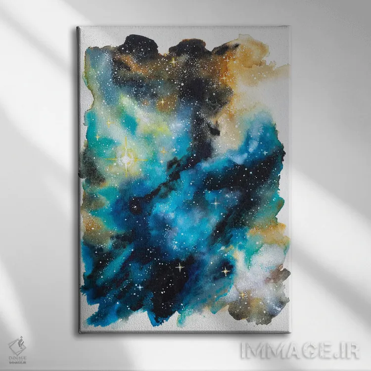 تابلو مطالعه فضایی اثر آندریا فِیرفرویس - نمای روبهرو روی دیوار