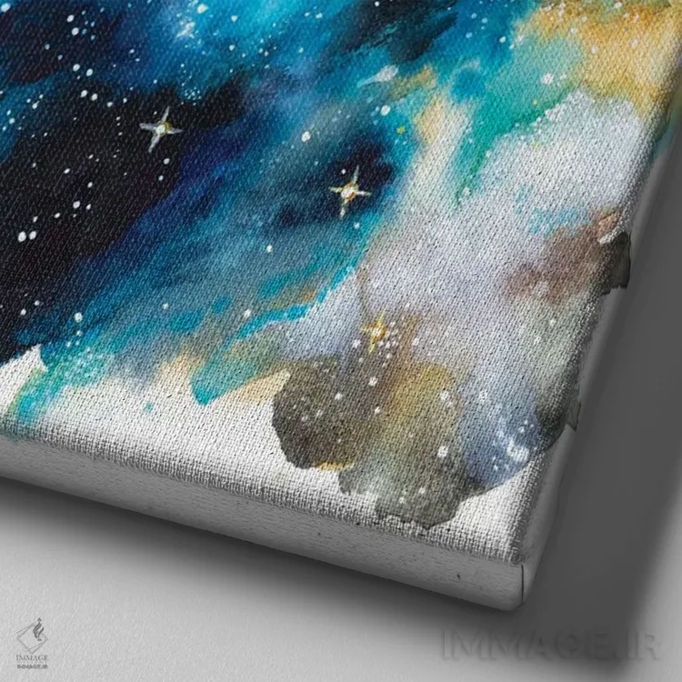 تابلو مطالعه فضایی اثر آندریا فِیرفرویس - نمای نزدیک بافت بوم