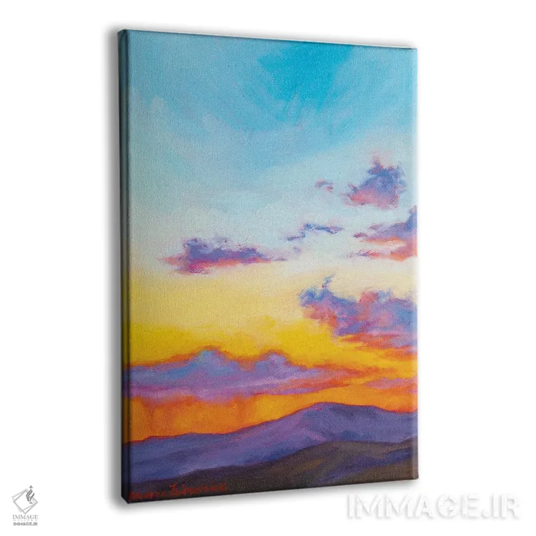 تابلو ابرهای طوفانی اثر آندریا فِیرفرویس - نمای پرسپکتیو محصول