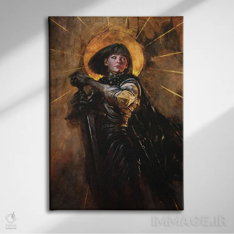 تابلو ژان دارک شماره ۲ اثر اناتو فینستارک - نمای روبهرو روی دیوار