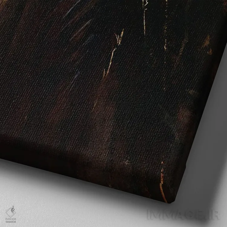 تابلو ژان دارک شماره ۲ اثر اناتو فینستارک - نمای نزدیک بافت بوم