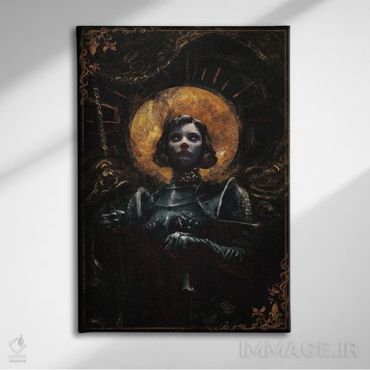 تابلو ژان دارک اثر اناتو فینستارک - نمای روبهرو روی دیوار
