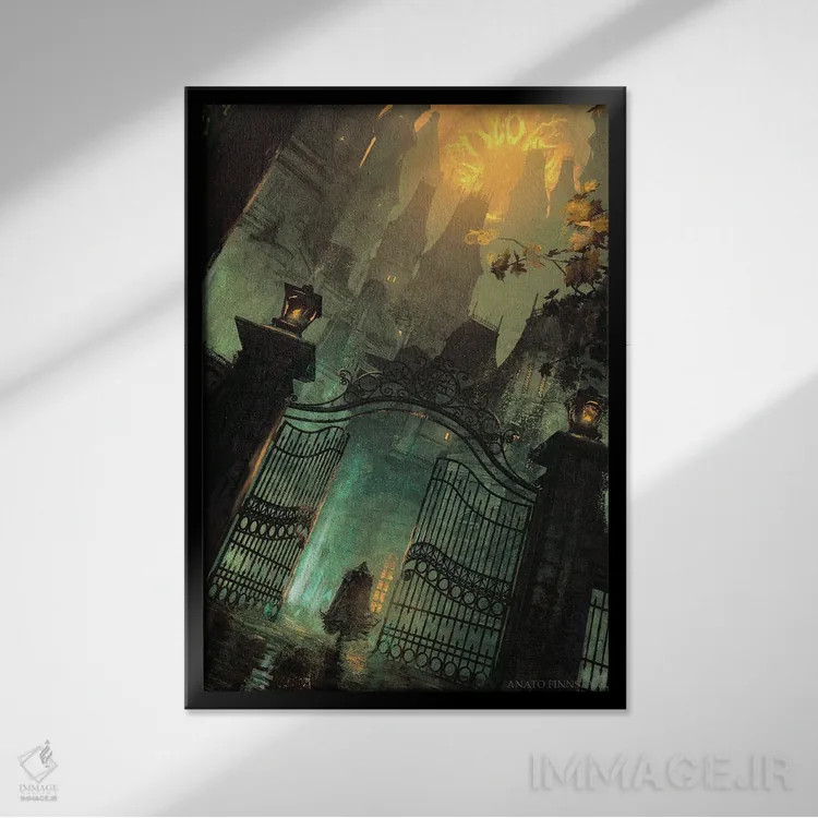 تابلو شکار به پایان رسید اثر اناتو فینستارک - نمای قابدار مشکی