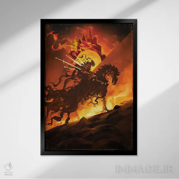 تابلو تبعیدیها اثر اناتو فینستارک - نمای قابدار مشکی