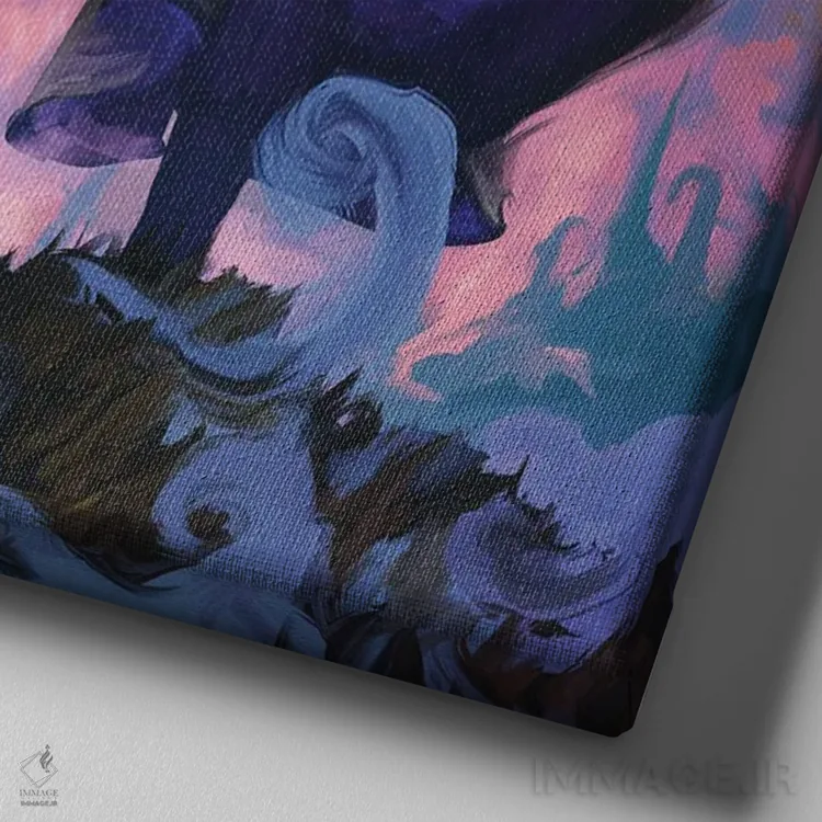 تابلو آیین خون اثر اناتو فینستارک - نمای نزدیک بافت بوم