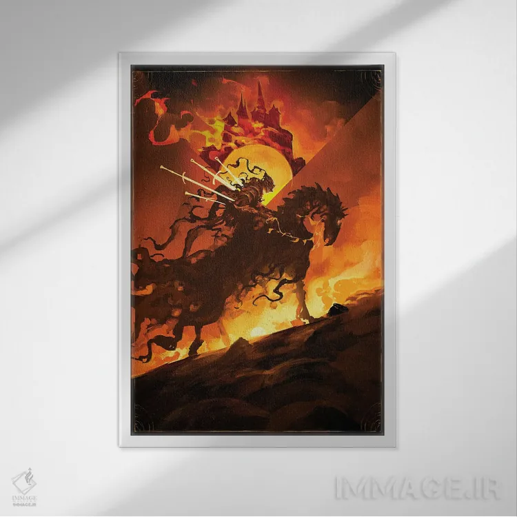 تابلو تبعیدیها اثر اناتو فینستارک - نمای قابدار سفید