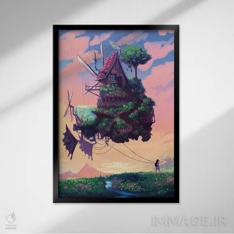 تابلو خانه متحرک اثر اناتو فینستارک - نمای قابدار مشکی