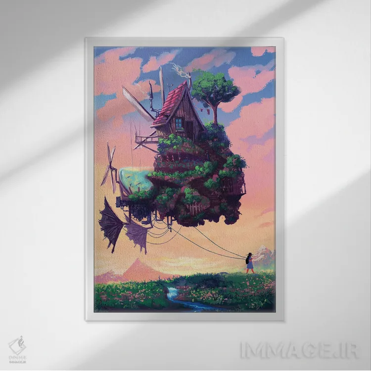 تابلو خانه متحرک اثر اناتو فینستارک - نمای قابدار سفید