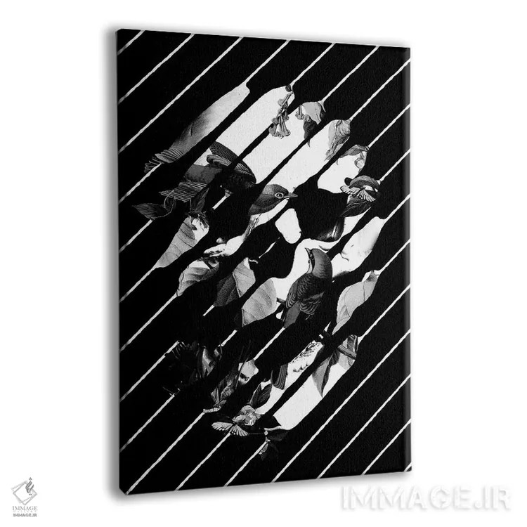 تابلو خاطره سیاه و سفید شماره ۱ اثر علی گولچ - نمای پرسپکتیو محصول