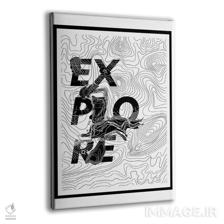 تابلو نقشه کاوش اثر علی گولچ - نمای پرسپکتیو محصول