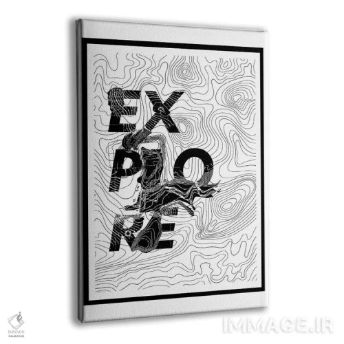 تابلو نقشه کاوش اثر علی گولچ - نمای پرسپکتیو محصول