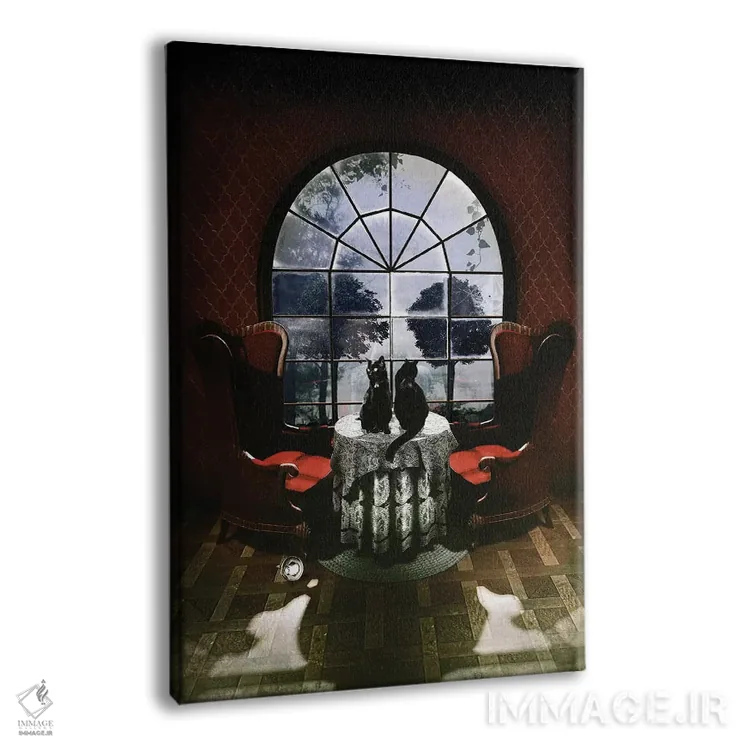 تابلو جمجمه اتاق اثر علی گولچ - نمای پرسپکتیو محصول