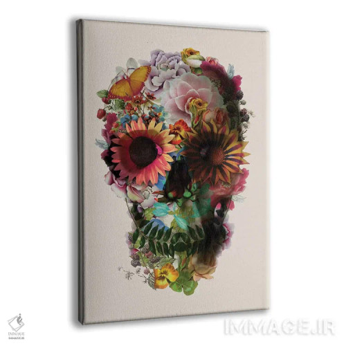 تابلو جمجمه شماره ۲ بژ اثر علی گولچ - نمای پرسپکتیو محصول