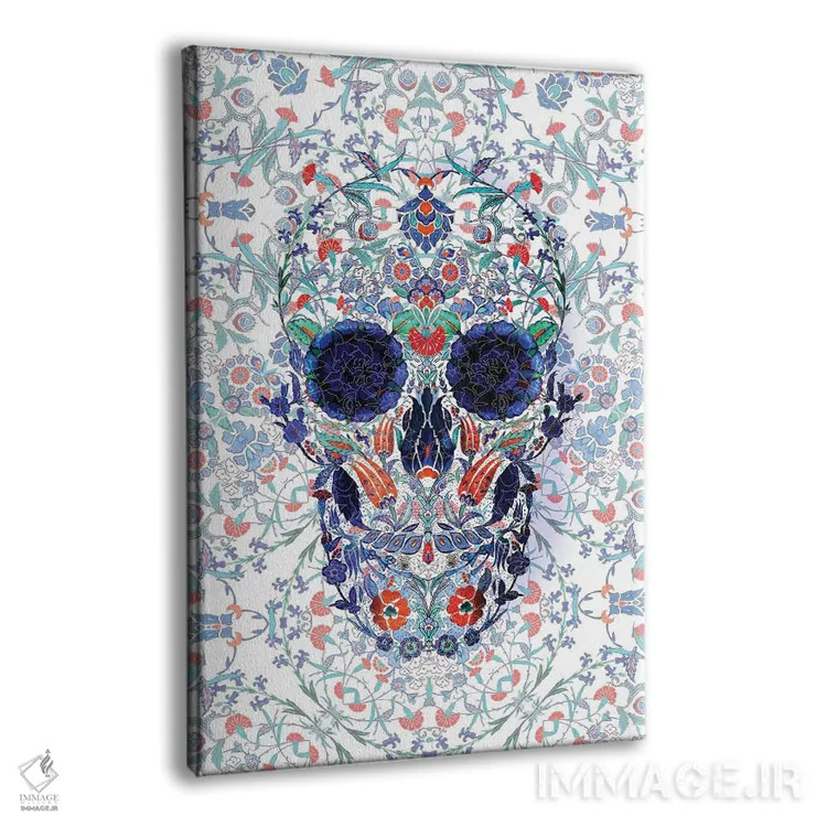 تابلو پرتره جمجمه چینی اثر علی گولچ - نمای پرسپکتیو محصول