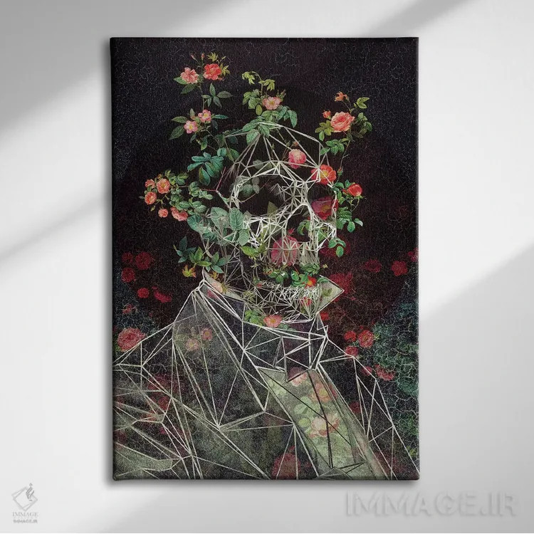 تابلو آقای قفس اثر علی گولچ - نمای روبهرو روی دیوار