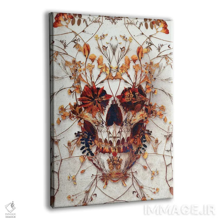 تابلو جمجمه ظریف اثر علی گولچ - نمای پرسپکتیو محصول