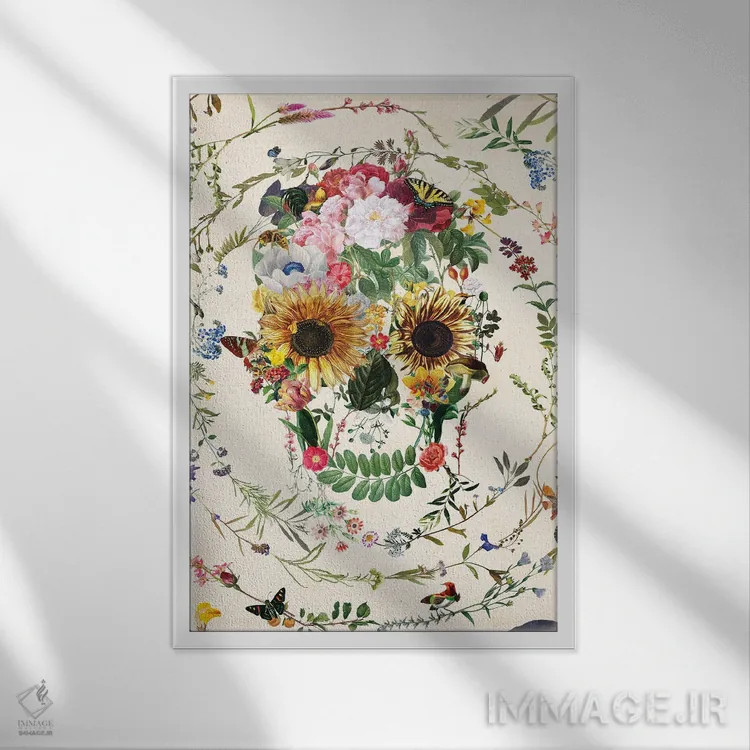 تابلو پرتره چرخه زندگی اثر علی گولچ - نمای قابدار سفید