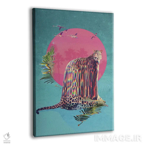 تابلو پلنگ خالدار (جگوار) اثر علی گولچ - نمای پرسپکتیو محصول