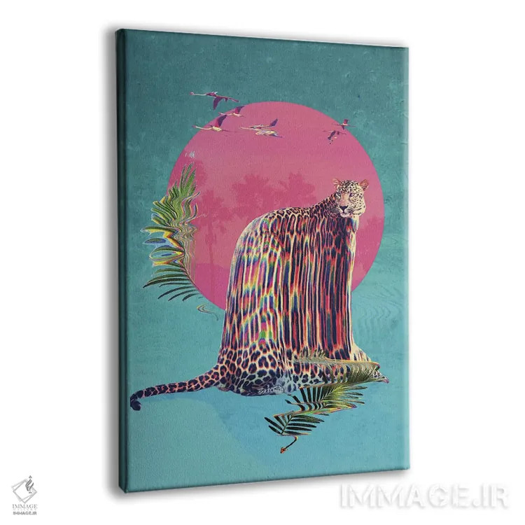 تابلو پلنگ خالدار (جگوار) اثر علی گولچ - نمای پرسپکتیو محصول