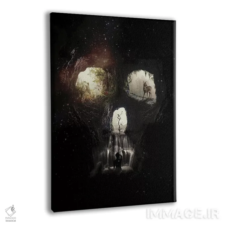 تابلو جمجمه غار اثر علی گولچ - نمای پرسپکتیو محصول