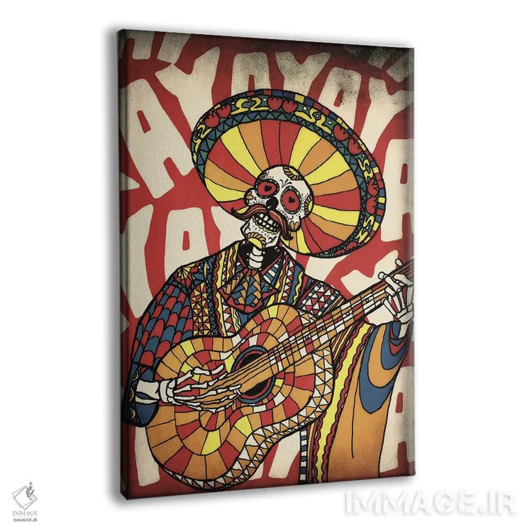 تابلو ماریاچی (گروه موسیقی سنتی مکزیکی) اثر علی گولچ - نمای پرسپکتیو محصول