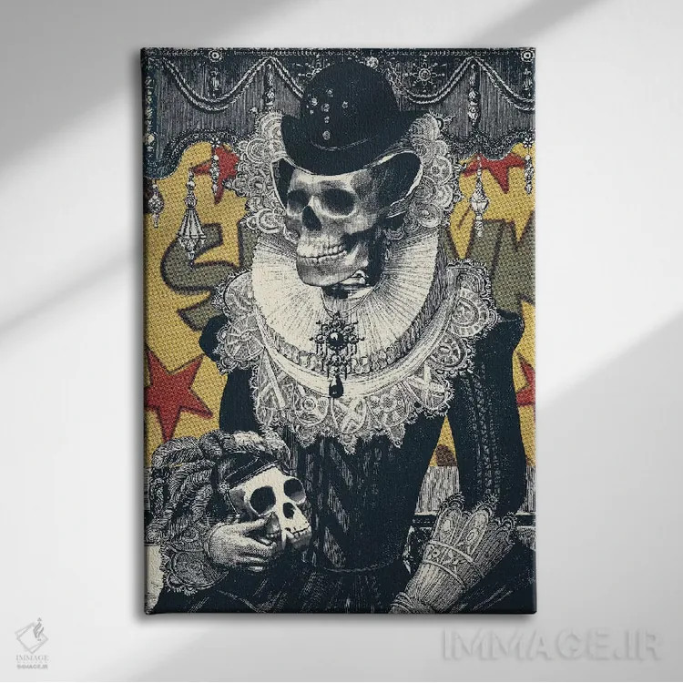 تابلو بانوی محترم اثر علی گولچ - نمای روبهرو روی دیوار