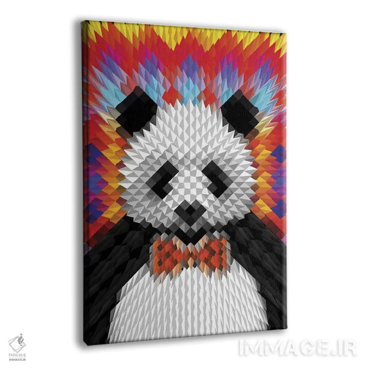 تابلو پاندا اثر علی گولچ - نمای پرسپکتیو محصول