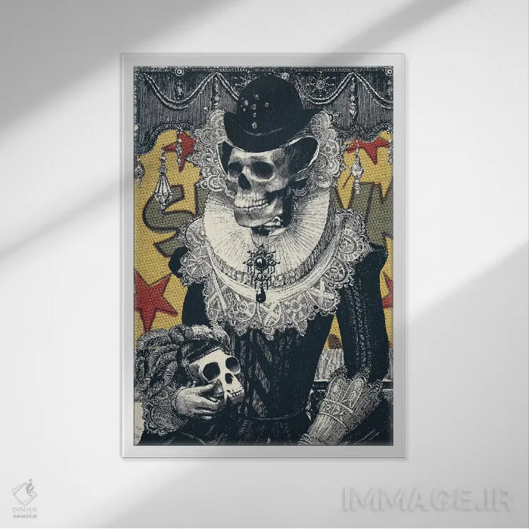 تابلو بانوی محترم اثر علی گولچ - نمای قابدار سفید