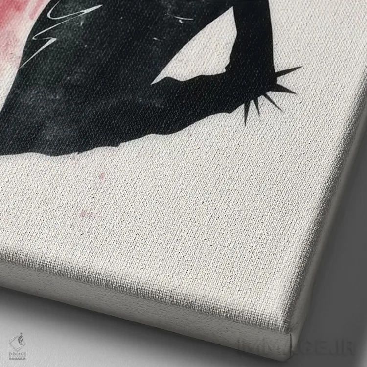 تابلو پانک اثر علی گولچ - نمای نزدیک بافت بوم