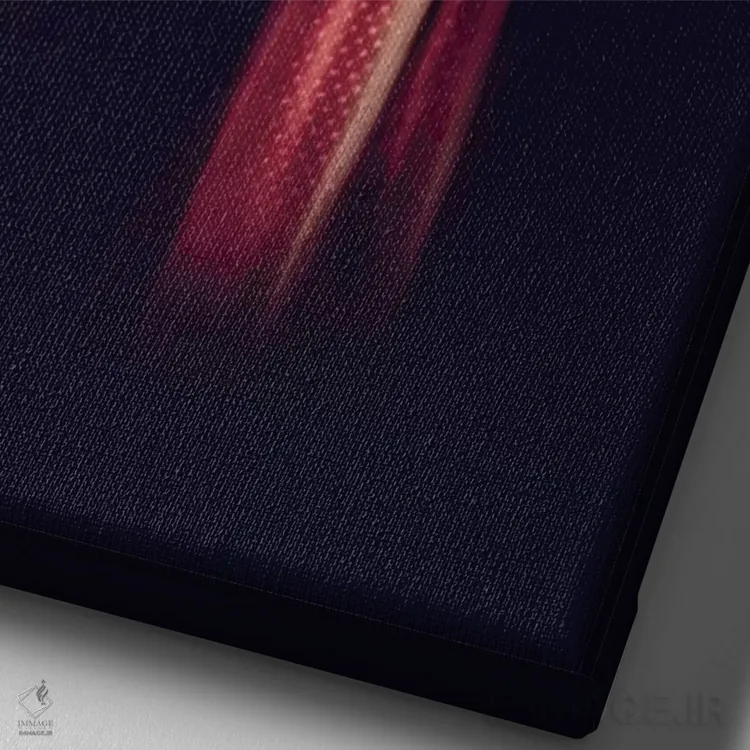 تابلو بیخیال عشق اثر علی گولچ - نمای نزدیک بافت بوم