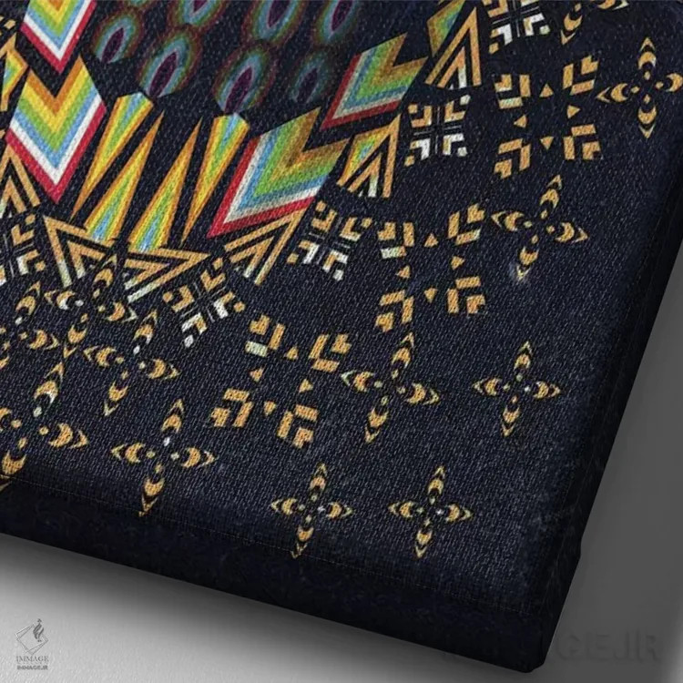 تابلو جمجمه شماره ۶ اثر علی گولچ - نمای نزدیک بافت بوم