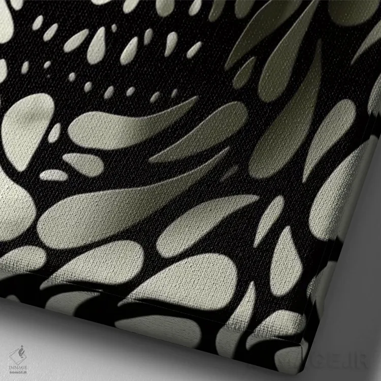 تابلو جمجمه شماره ۴ اثر علی گولچ - نمای نزدیک بافت بوم