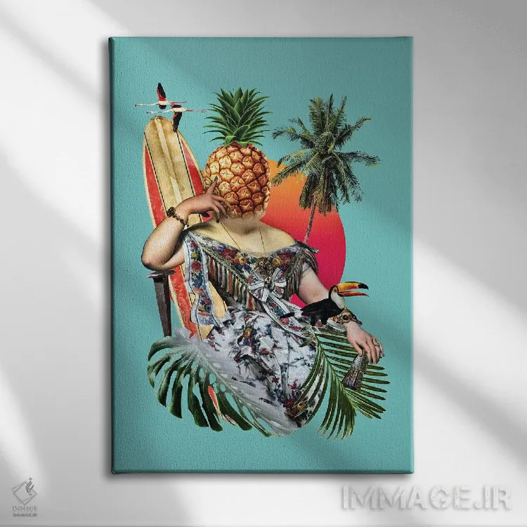 تابلو آرامش و ریلکس اثر علی گولچ - نمای روبهرو روی دیوار