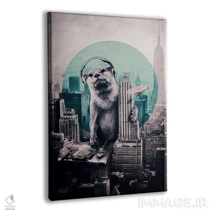 تابلو دیجی (هنرمند موسیقی الکترونیک) اثر علی گولچ - نمای پرسپکتیو محصول