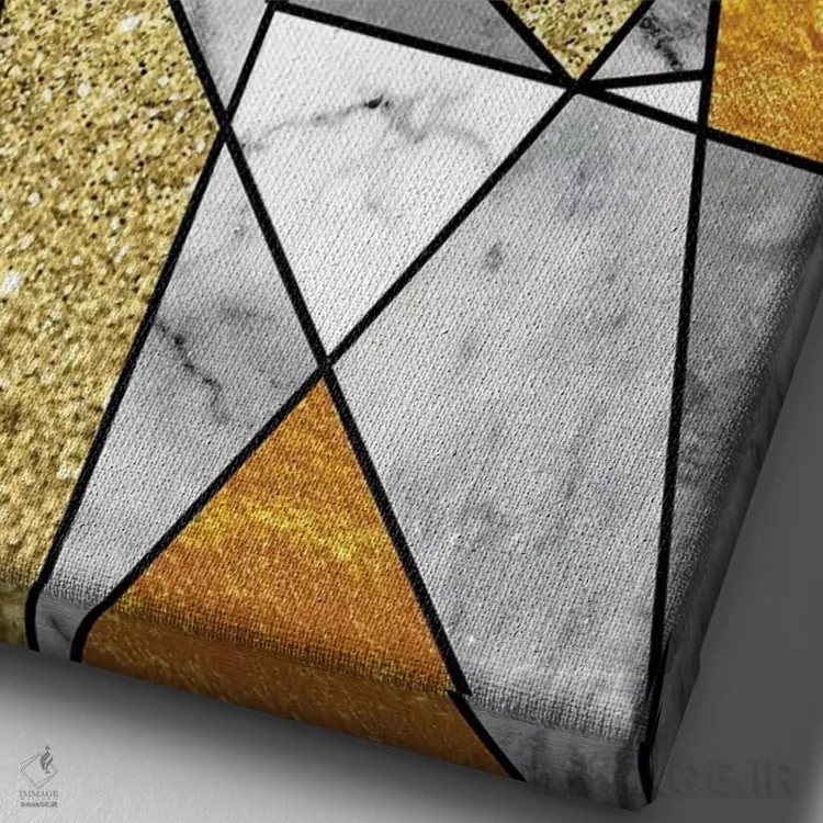 تابلو قطعه اثر علی گولچ - نمای نزدیک بافت بوم